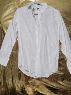 Calibre Men's White Long-Sleeve Dress Shirt